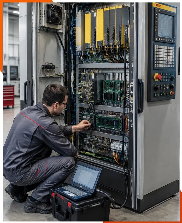 Ремонт систем ЧПУ FANUC промышленных станков в Кушве