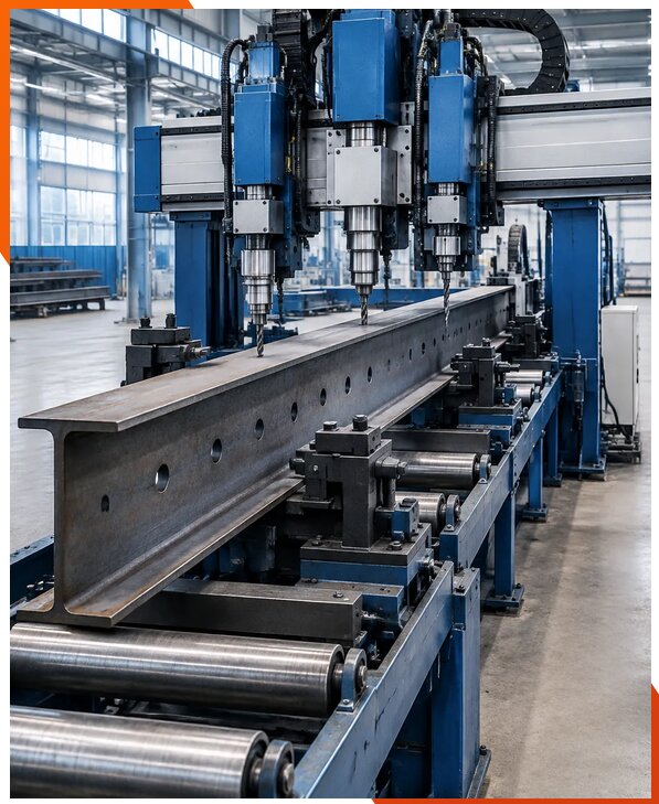 Поставка промышленных линий сверления балок в Кушве